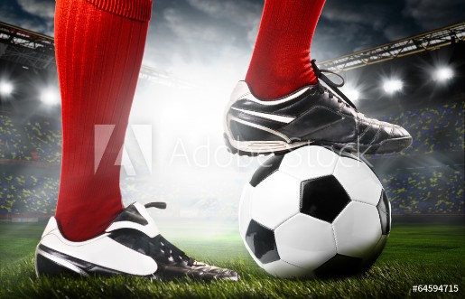 Picture of Legs of a soccer player